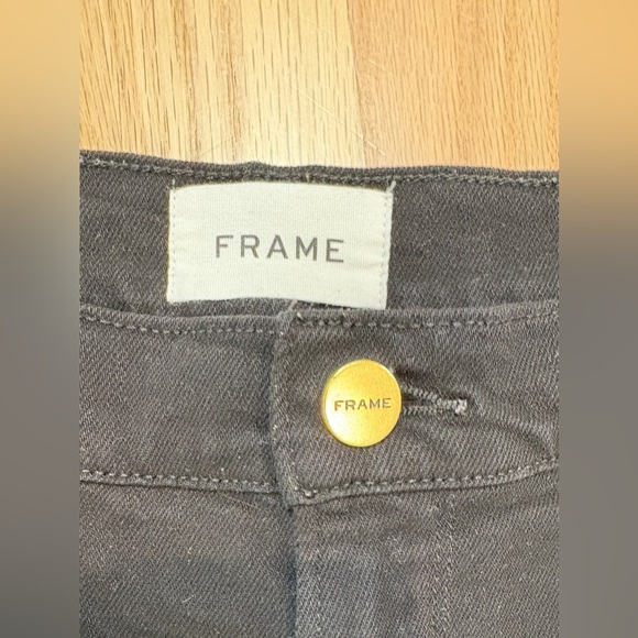 Frame Le Cutoff Denim Shorts, Color Noir Black, Zip Fly, Comfy, Flattering, 32‎ - Picture 5 of 9